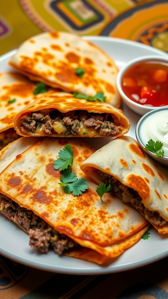 Cheesy Beef Quesadilla Recipe